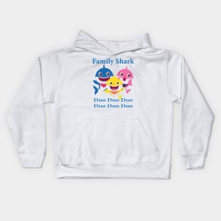 Family Shark Doo Doo Doo Kids Hoodie